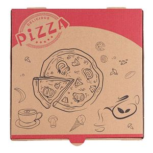 Scatole per <span class=keywords><strong>Pizza</strong></span> e Sushi Personalizzate, Ecologiche e Biodegradabili - Dimensioni/Logo Personalizzabili, Rivestimento UV, Imballaggio da Asporto Riciclabile - Product Image 3