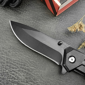 Couteau pliant en fourrure de vison noir ECD, outil de survie pour le camping, couteau de poche portable pour l'extérieur, couteau quotidien pour légumes et fruits CEM - Product Image 3