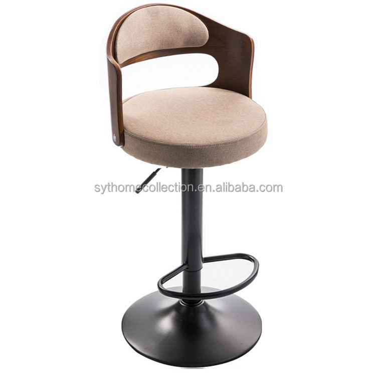 Pied en lin kaki-noir