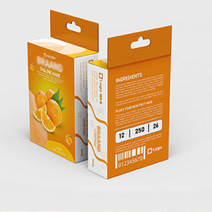 OEM vuota pieghevole appendere la medicina vitaminica flaconcino cosmetico cassetti da imballaggio personalizzati tirare fuori scatole di carta di lusso con Logo - Product Image 1