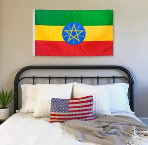 Ventes directes d'usine drapeau éthiopien 3ftx5ft drapeaux nationaux éthiopiens polyester avec œillets en laiton drapeau de pied - Product Image 5