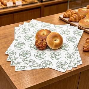 Customizable Grease Proof Biodegradable Eco-Friendly Recyclable PE Coated Wrapping Baking <b>Paper</b> for Cake Bread Bagel Food - Product Image 5