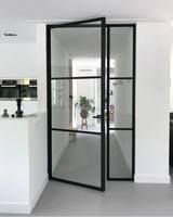 Puertas de Vidrio con Marco de Acero de Diseño Francés, Marco Delgado, Certificación AS2047, Superficie Acabada para Uso Exterior en Villas de Lujo