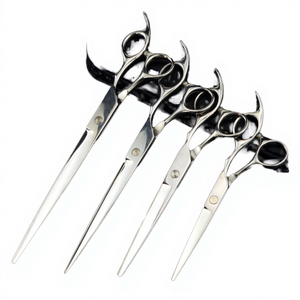 Juego de Tijeras de Peluquería de Diseño Moderno, 4 Piezas, Tijeras de Acero Inoxidable Rectas y de Entresacar, Precio al por Mayor - Product Image 1