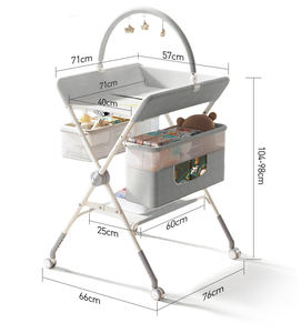 <span class=keywords><strong>Table</strong></span> <span class=keywords><strong>à</strong></span> <span class=keywords><strong>langer</strong></span> pour bébé multifonctionnelle de luxe portable pliable 2 en 1 - Product Image 6