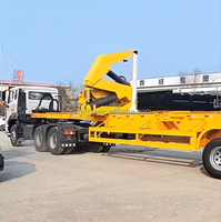 Remorque porte-conteneurs à chargement latéral MQG37A 37 tonnes, camion porte-conteneurs à chargement latéral, grue de levage en stock