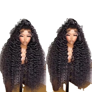 Parrucca anteriore in pizzo con onda profonda HD 13x6 parrucche brasiliane per capelli umani per donne nere Best-seller <span class=keywords><strong>Black</strong></span> <span class=keywords><strong>Friday</strong></span> - Product Image 1
