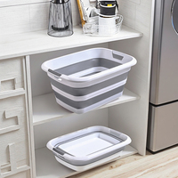 Panier de rangement élégant en plastique PP pliable de grande capacité 45L, écologique, multifonctionnel, design tricoté, pour vêtements sales, usage domestique