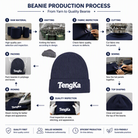 Casquettes en tricot personnalisées avec logo de l'entreprise en broderie 3D, pour hommes et femmes, automne-hiver