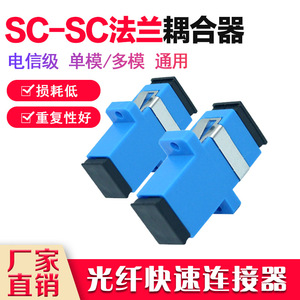 Fiber Optic Coupler SC Simplex Plastic Snap-On Connector For <b>Telecommunications</b> - Product Image 2