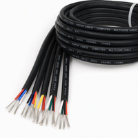 Fil électrique 28 AWG 758 Type Câble multibrins en cuivre étamé 20 conducteurs Flexible Isolation PVC Ignifuge 300V