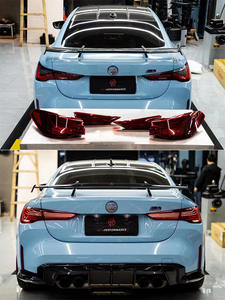 Высококачественные светодиодные задние фонари для BMW 4 серии G82 2020-2022, G22, <span class=keywords><strong>G24</strong></span>, обновление задних фонарей с красными линзами в стиле M4 GTS - Product Image 5