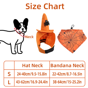 Conjunto de Lujo de Sombrero y Pañuelo de Poliéster para Mascotas, Estilo Sólido, Accesorios de Disfraz de Halloween para Gatos y Perros para el Verano - Product Image 6