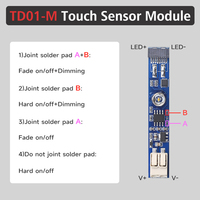 Module de commutation tactile capacitif à gradation pour bande lumineuse LED linéaire intelligente Shinechip DC24V 3A 36W IP20