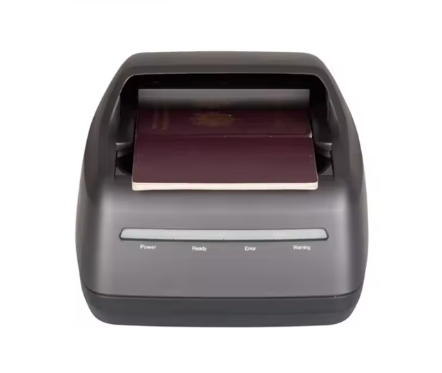 USB 2.0 Interface Passport Scanner HD 5.0 MP Camera 2 Seconds Scan Speed Stock Airport/Hotel Use ID Card Driving License