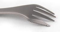 Cuillère Portable en titane couteau fourchette multi-usages EDC cuillères à Long manche utile en plein air pique-nique en titane Spork Camping vaisselle