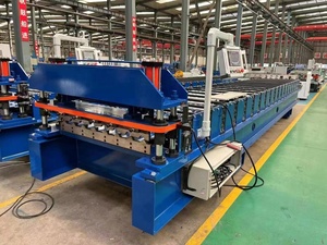 Tegola zincata completamente automatica TR72 TR101 ibr lamiera trapezoidale per tetti che fa la macchina per la formatura di rulli per tegole vendita calda in messico - Product Image 2