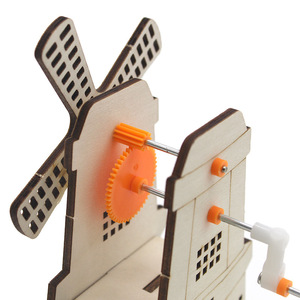 Kit de modelo de molino de viento de madera, juguete educativo de ciencia para niños de 7 a 9 años, aprendizaje STEM - Product Image 3