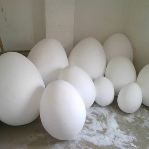 Huevos de Pascua Grandes y Coloridos de Fibra de Vidrio Ecológicos, Diseño Art Deco, Hechos a Mano, Duraderos para Decoración de Jardín al Aire Libre, Recubiertos con Resina - Product Image 5