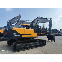 Excavadora de cadenas de gran tamaño, 22 toneladas, marca famosa, modelo HX220HD, excavadora hidráulica con precio económico en venta