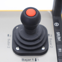 Joystick Universal Recargable con Botones en la Parte Superior, Control Remoto Inalámbrico Industrial, Receptor de Conexión Multipin