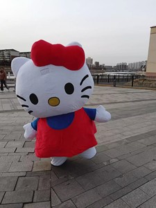 Gran oferta desfile en movimiento inflable Kitty Cat mascota <span class=keywords><strong>disfraz</strong></span> personaje <span class=keywords><strong>de</strong></span> dibujos animados Kitty CAT mascota traje para la venta - Product Image 2
