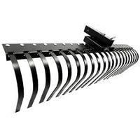 GarveeLife Râteau à roches paysager de 60 pouces pour tracteur, compatible avec un récepteur de 2 pouces pour ATV/UTV