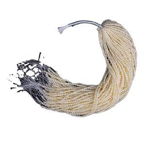 Perles d'eau douce naturelles blanches et roses en gros pour la fabrication de bijoux, perles semi-finies pour colliers, perles en vrac - Product Image 5