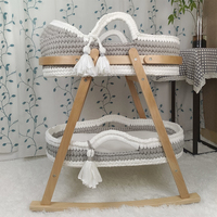 Panier à langer pour bébé en coton fait sur mesure avec matelas imperméable Panier de Moïse pour bébé