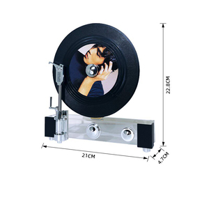Adorno de Fonógrafo Retro de Acrílico Personalizado, Decoración de Escritorio de Estilo Nórdico - Product Image 2