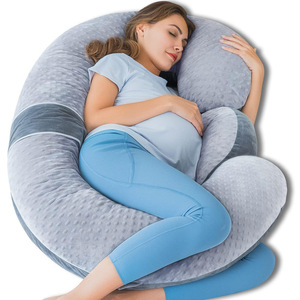 Hongbo OEM 32*59 Inch Maternity <strong>Pillows</strong> Full Body Multifunctional Velvet Cozy <strong>U</strong> Shaped Pregnancy <strong>Pillows</strong> for Side Deep Sleeping - Product Image 1