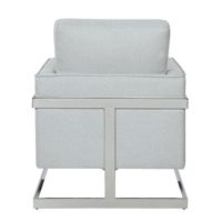 Dormitorio de lujo ligero moderno, sala de oficina de invitados, nuevo sofá individual de lujo chino simple
