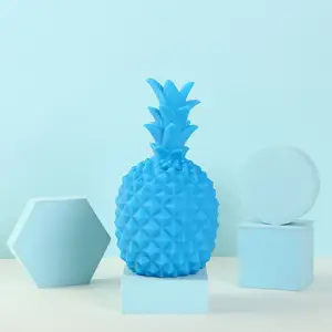 Good Quality Personalized Modern Style Custom Logo Pvc Fruit Pineapple Piggy Bank Money Saving Box For Adult Saving Money