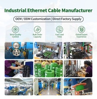 Cable flexible de cadena portacables Cat6A M12 de 8 pines X-code a RJ45 para automatización de puertos, nueva energía y comunicación en tiempo real TSN