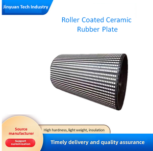 Rouleau enduit en céramique personnalisé retardement pour convoyeur minier Fabricant durable résistant à la corrosion chimique alcali acide - Product Image 5