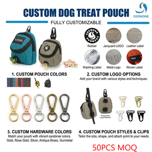 Oxford <b>Dog</b> <b>Training</b> <b>Treat</b> <b>Bag</b> Poop Holder Dispenser <b>Dog</b> <b>Training</b> Pouch with Metal Clip Leash Attachment <b>Dog</b> <b>Treat</b> Pouch - Product Image 4
