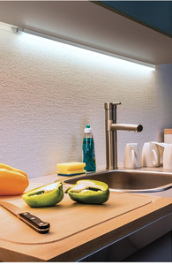 Cabinet <b>LED</b> <b>Light</b> <b>Bar</b> 6000K Daylight Matte Finish <b>Light</b> Gray ABS Surface Mounted Touch On/Off Switch 2-Year Cabinet Lighting - Product Image 4