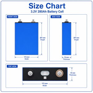 Cellule <span class=keywords><strong>de</strong></span> batterie prismatique LiFePO4 280Ah 3.2V haute capacité pour systèmes d'alimentation hors réseau <span class=keywords><strong>de</strong></span> yachts et systèmes <span class=keywords><strong>de</strong></span> stockage pour bateaux – Vente en gros - Product Image 2