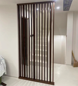 Paravent en bois Art Déco avec poutre rotative et lames orientables pour séparation <span class=keywords><strong>de</strong></span> pièce multifonctionnelle dans le <span class=keywords><strong>salon</strong></span> ou l'entrée - Product Image 6