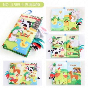 Livre en tissu Montessori pour la vente en gros, livre sensoriel pour tout-petits, livre d'éveil en tissu pour enfants - Product Image 4