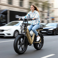 Nouveau modèle 2026 TST R7 Vélo électrique à moteur 25 km/h 250W Vélo hybride électrique à suspension intégrale pour femme avec batterie au lithium 15A