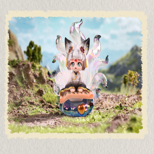 Zorro de nueve colas Sabiduría antigua Serie inmortal Juguete coleccionable Artista Diseños únicos Criaturas míticas Elegancia atemporal - Product Image 4