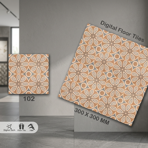 Carreaux de sol en céramique numérique émaillée 300x300mm, design bois naturel, qualité export pour revêtements de sol intérieurs - Product Image 6
