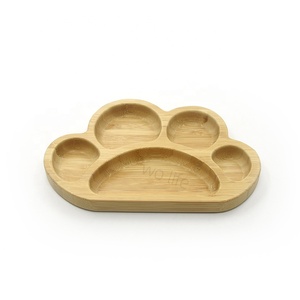 Tùy Chỉnh Tre Kids Tấm <span class=keywords><strong>Set</strong></span> Silicone Hút Bé Toddler Sợi Tre Bộ Đồ Ăn Tấm <span class=keywords><strong>Spoon</strong></span> <span class=keywords><strong>Fork</strong></span> Bộ Bán Buôn - Product Image 6