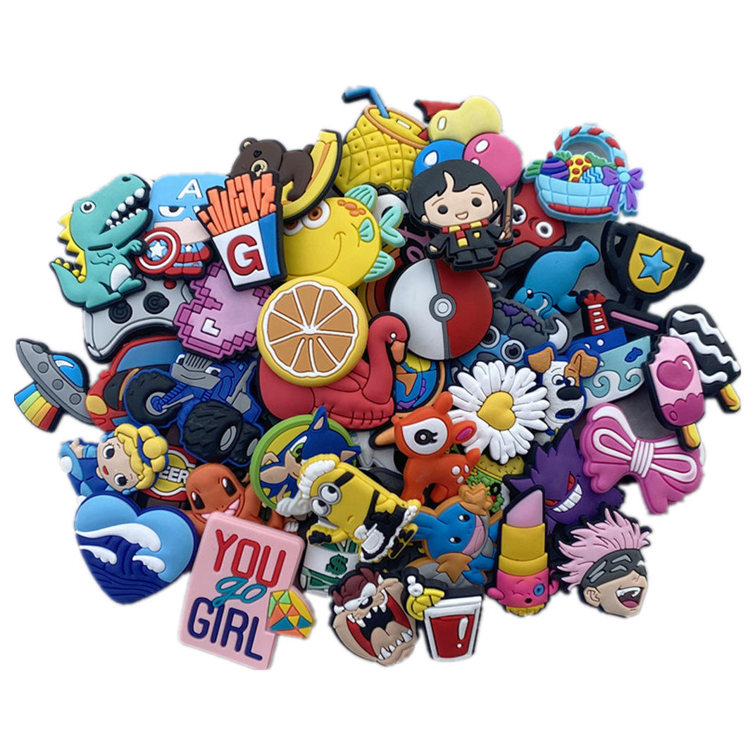 Low Price Croc Charms Wholesale Luminous Cartoon Designs - Main Image