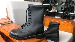 Bottes de travail d'extérieur TSB606, 26 cm (10 pouces) de long, avec embout et talon renforcés, en cuir pleine fleur, double couche, semelle en caoutchouc - Product Image 3