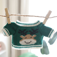 Mignon sweat à capuche en crochet de 30cm peut être personnalisé avec des mini vêtements en coton jouets en peluche ours en peluche et poupées
