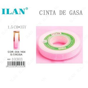 Nastro di Garza Ilan 1,5 Cm X 35 Iarde Colore Rosa per Uso Medico - Product Image 1