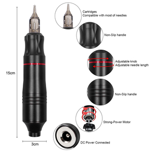 Ensemble complet de machine à tatouer rotative portable en alliage d'aluminium à faible bruit pour usage professionnel - Product Image 2
