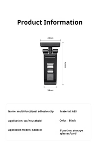Parking Ticket Holder with Super Glue | Note Holder <b>Car</b> Window Glasses Clip Cards <b>Clamp</b> with Sticky <b>Car</b> Ticket - Product Image 2